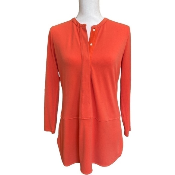 RALPH LAUREN Women's  Orange Tunic. Size PM - Picture 3 of 6